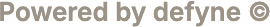 Powered by defyne
